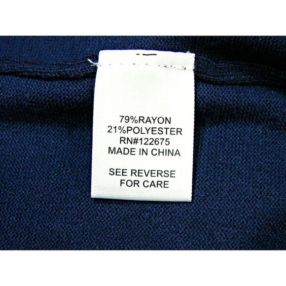 Lety & Me Womens Braided Cardigan Sweater Navy Blue Open Front 3/4 Sleeves Sz XS - Picture 8 of 11